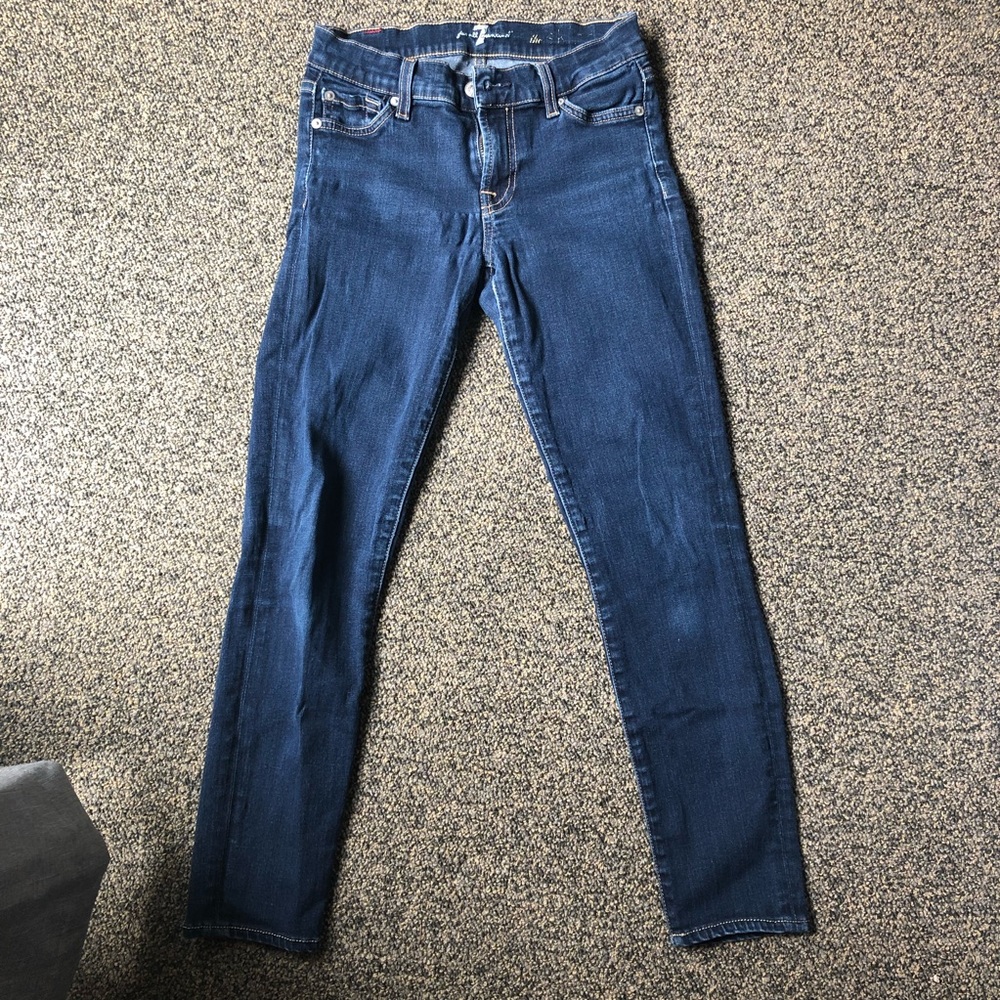 7 For All Mankind Skinny Jeans, Size 24